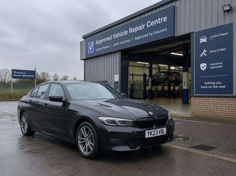 Car outside an approved repair centre